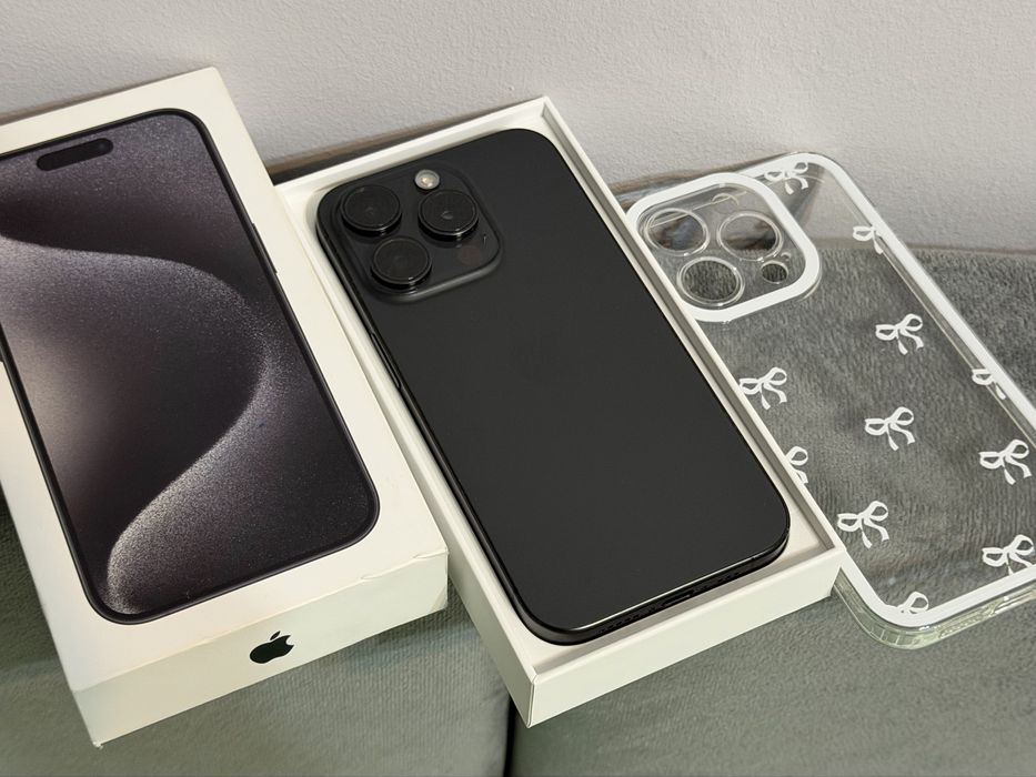 iPhone 15 Pro, 88%, Black Titanium, 128gb, bdb stan!