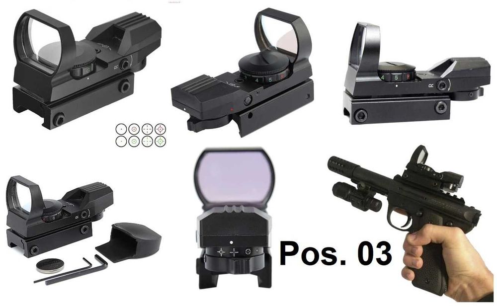 Miras tacticas ponto vermelho red dot lente ao tubolares.