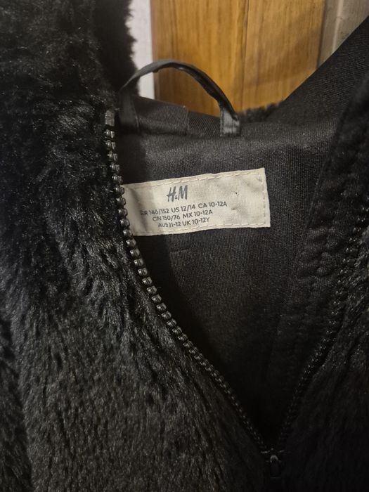 Futro kurtka miś h&m 146/152 stan bdb