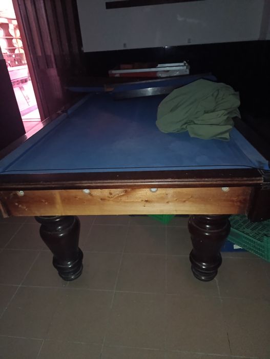 Mesa de Bilhar Profissional – Pano Azul + Acessórios