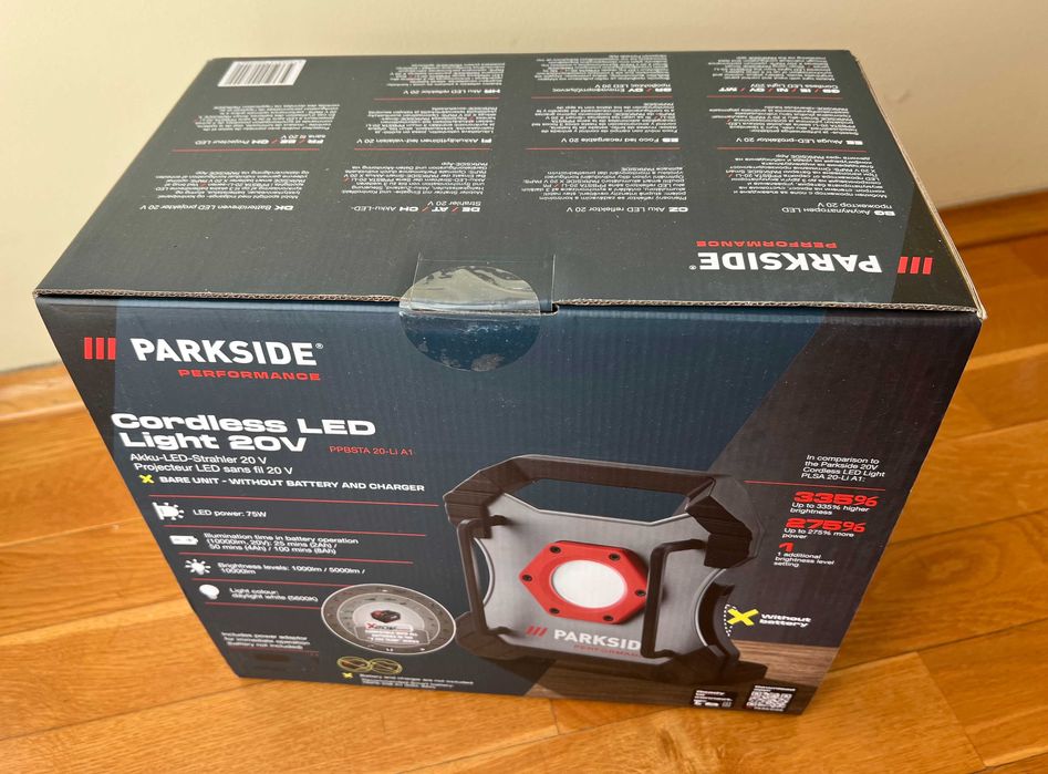 Aku LED reflektor Parkside PERFORMANCE PPBSTA A1 MEGA MOCNY 10 000 lm