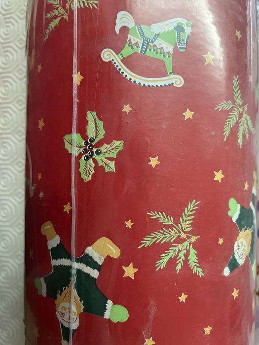 NOVO - 6 rolos papel embrulho fantasia de Natal 5x180mt e 1x270mt