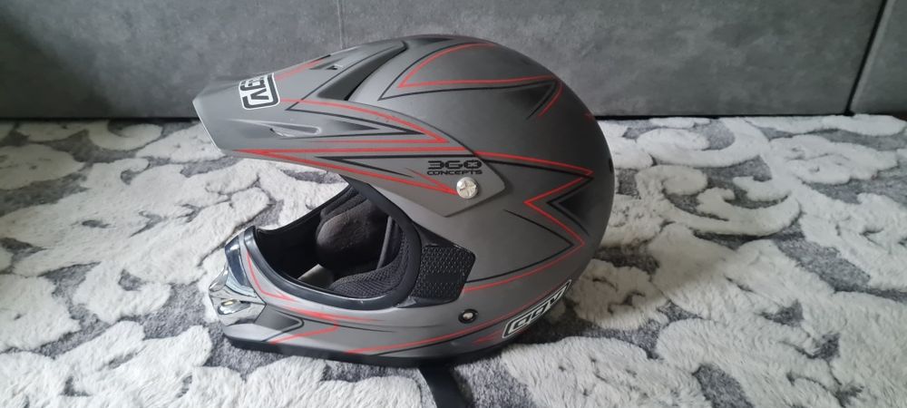 Kask AGV RC-5 pro cross/enduro plus gogle Smith offs system