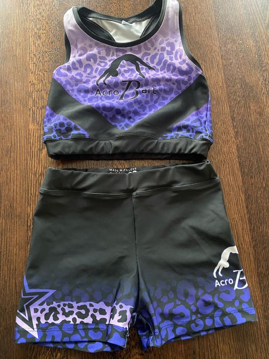Strój sportowy do akrobatyki i tańca rozmiar 128