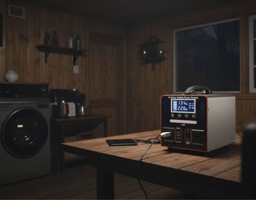 Зарядна станція 600Вт 40А для зарядки і підключення техніки 220В USB