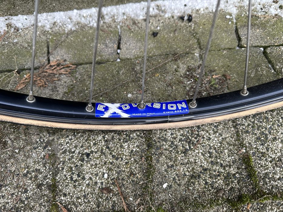 Retro komplet kół rowerowych Campagnolo Record Ambrosio Excursion 662