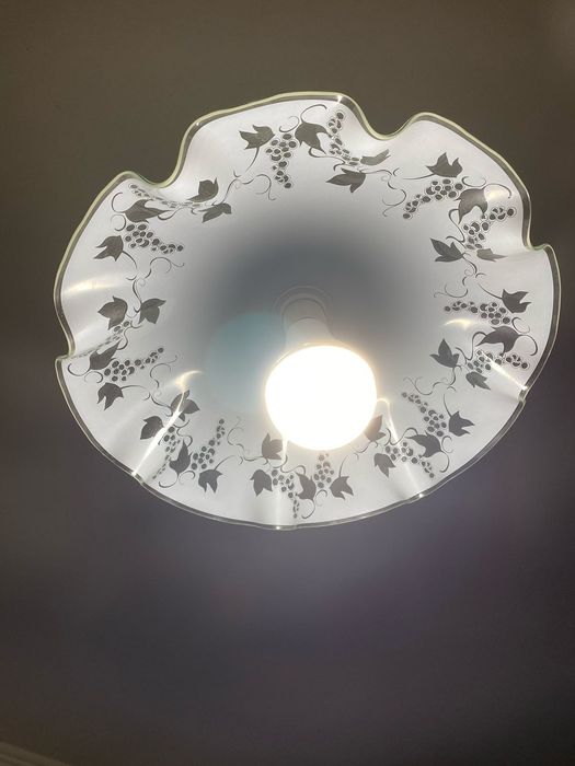 Люстра з скляним плафоном