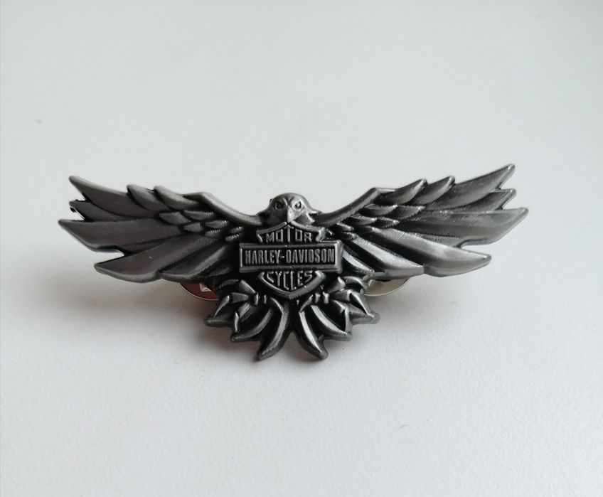 Мотозначок Harley, металевий, орел, мото знак Харлей подарунок