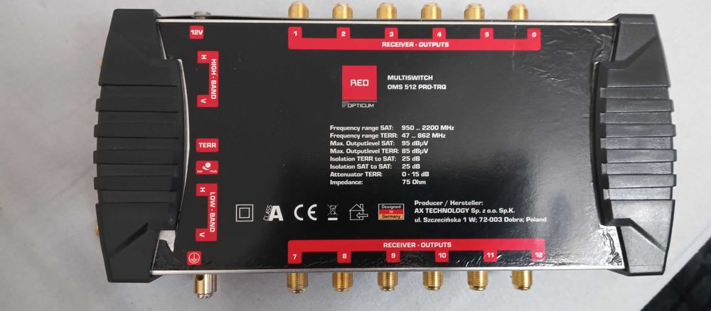 MultiSwitch 5/12 PRO-TRQ OPTICUM DVB-S2 DVB-T OMS Golden Najniższa cena na rynku