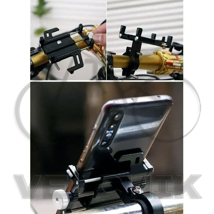 Алюмінієвий тримач для телефону на кермо велосипеда,держатель телефона