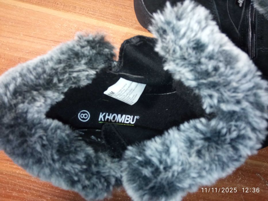 Нові Демісезонні Шкіряні Утеплені Чоботи Khombu 8M US/38 UA/25см з США