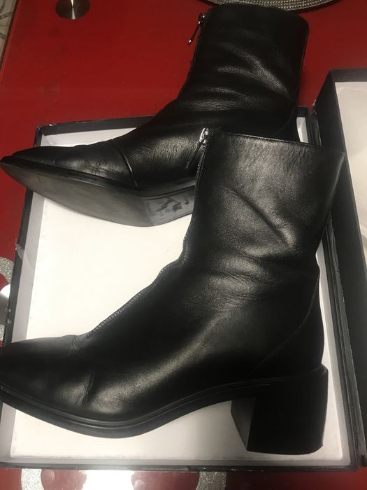 Кожаные ботинки zara