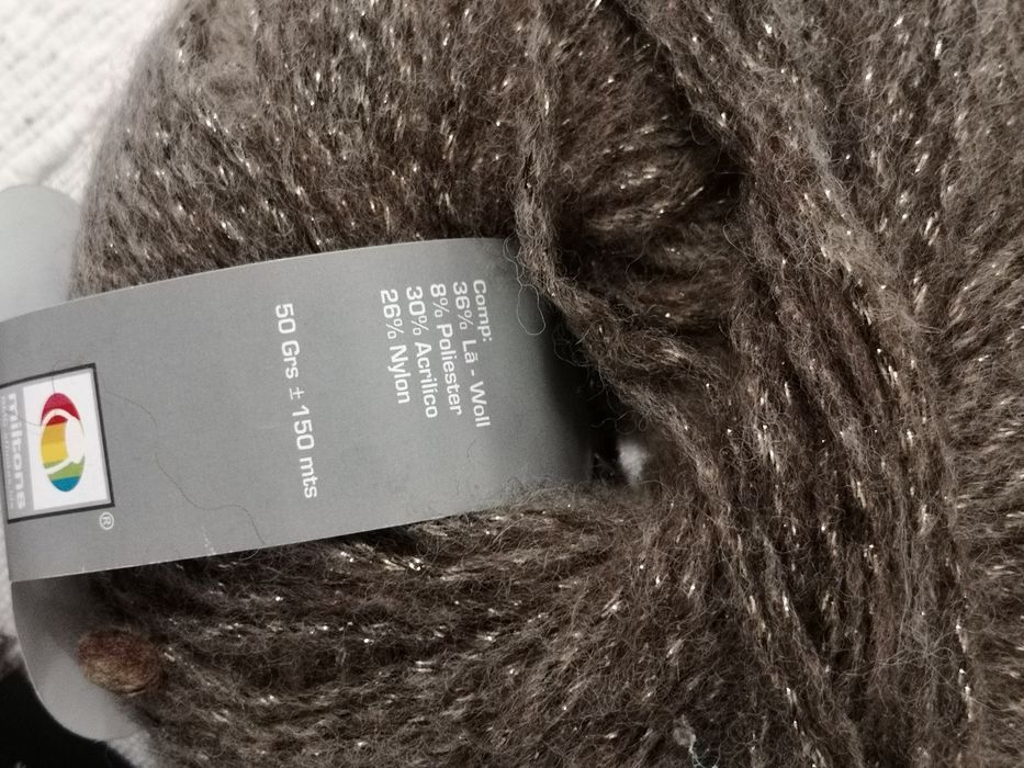 5 novelos acrílico viscose Algodão
