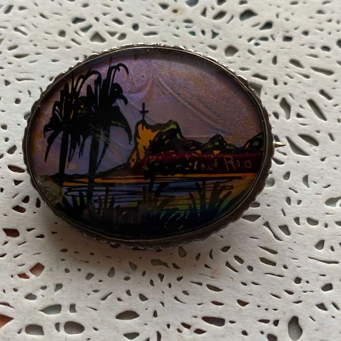 Sterling. 900. Крила метелика Морфо. 30-40е