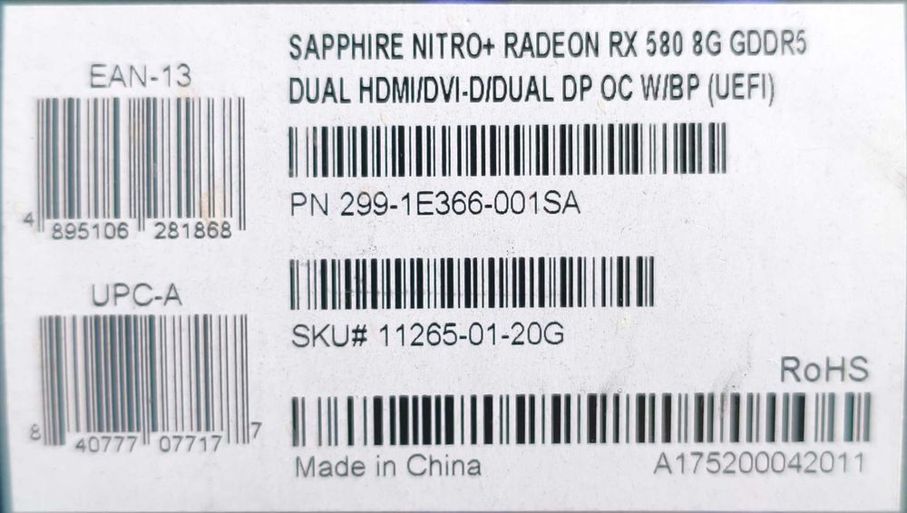 karta graficzna Sapphire Nitro+ Radeon RX580 8GB