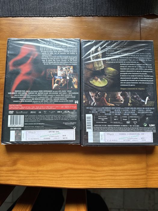 Dvd terror gritos e Hannibal