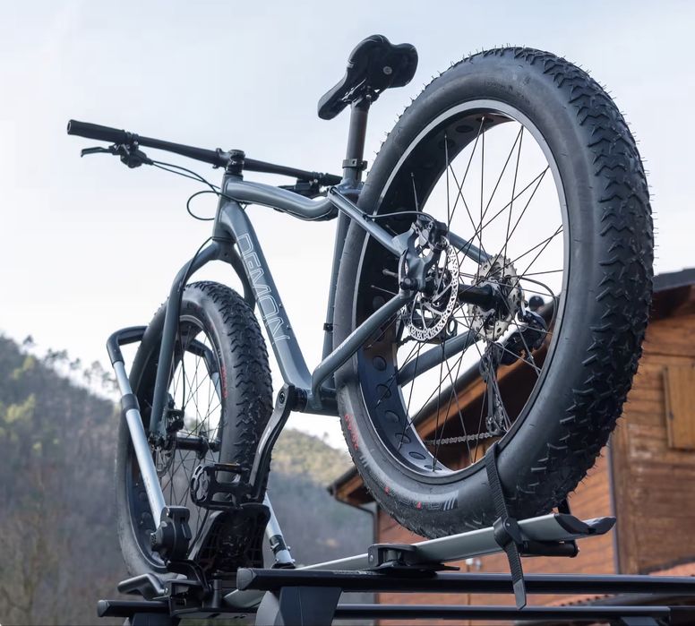 Suporte de tejadilho bicicleta até 25 kg(estrada, BTT, ebike