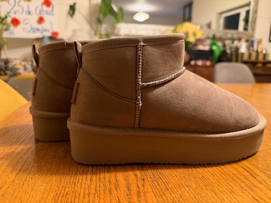 Botas Australianas com Plataforma B&W Water Repellent 37