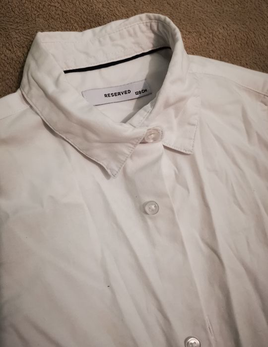 Biała elegancka koszula chłopięca Reserved rozm. 128 slim fit jak nowa