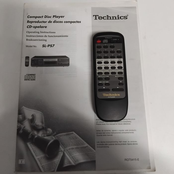 TECHNICS leitor de cd SL-PS7
