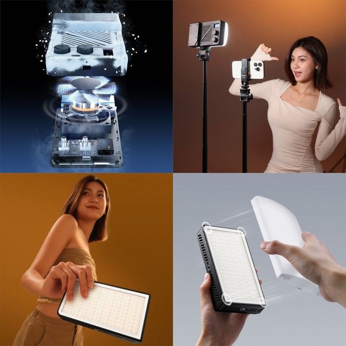 Накамерне світло надпотужне 40 Вт Bi-Color з розсіювачем