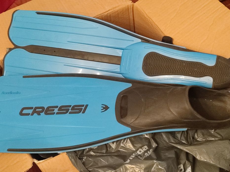 Pés de pato Barbatanas