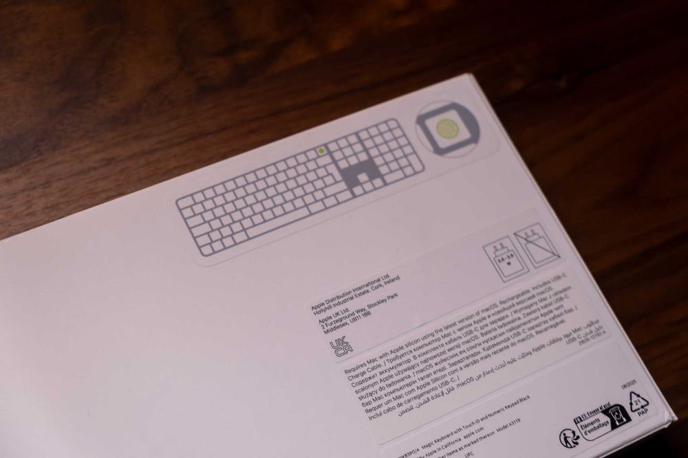 Apple Magic Keyboard Touch ID Numérico Black - PT/PT - NOVO / SELADO