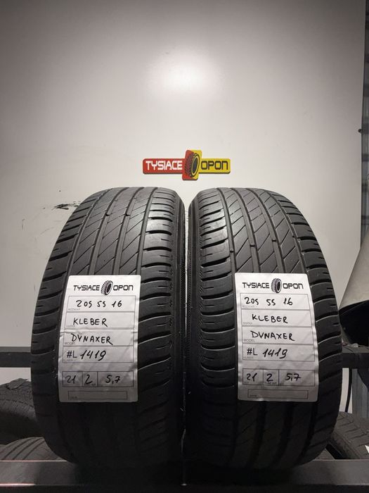 Opona letnia 205/55 R16 Kleber Dynaxer używana osobowa #L1419 16 cali