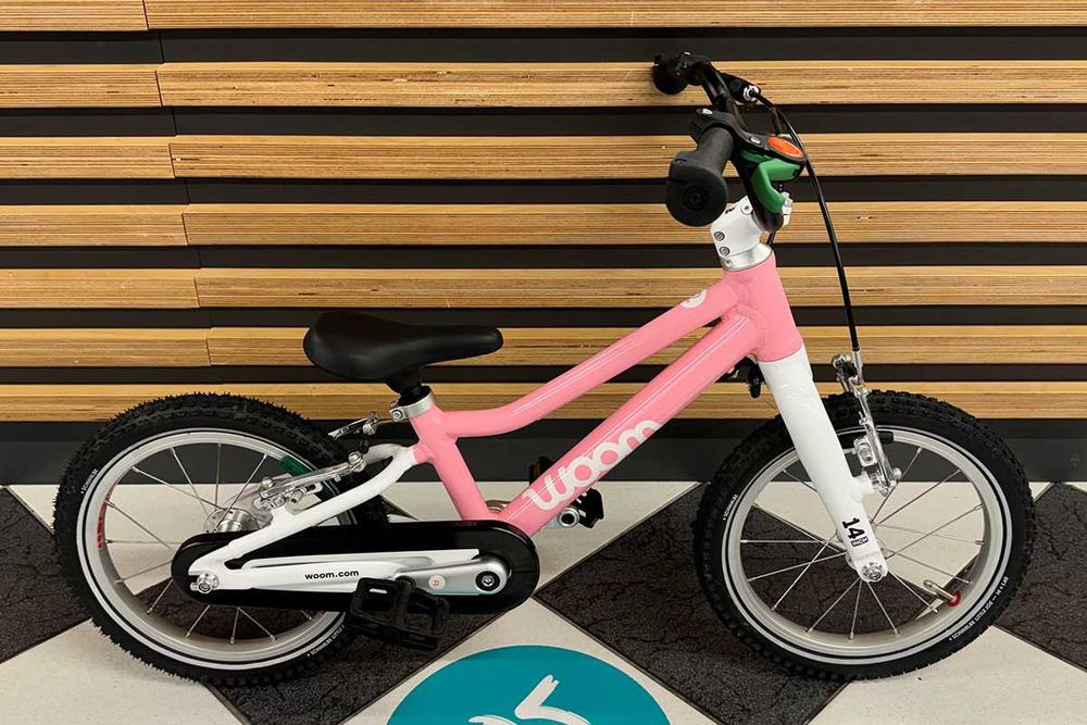 Rower dziecięcy woom 2 GO powder pink różowy - rowery woom KRAKÓW