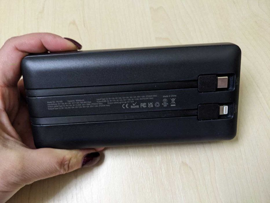 Павербанк Safe Speed 40000мАч PD 30 Вт SCP 22.5 Вт Type-C / Lighting