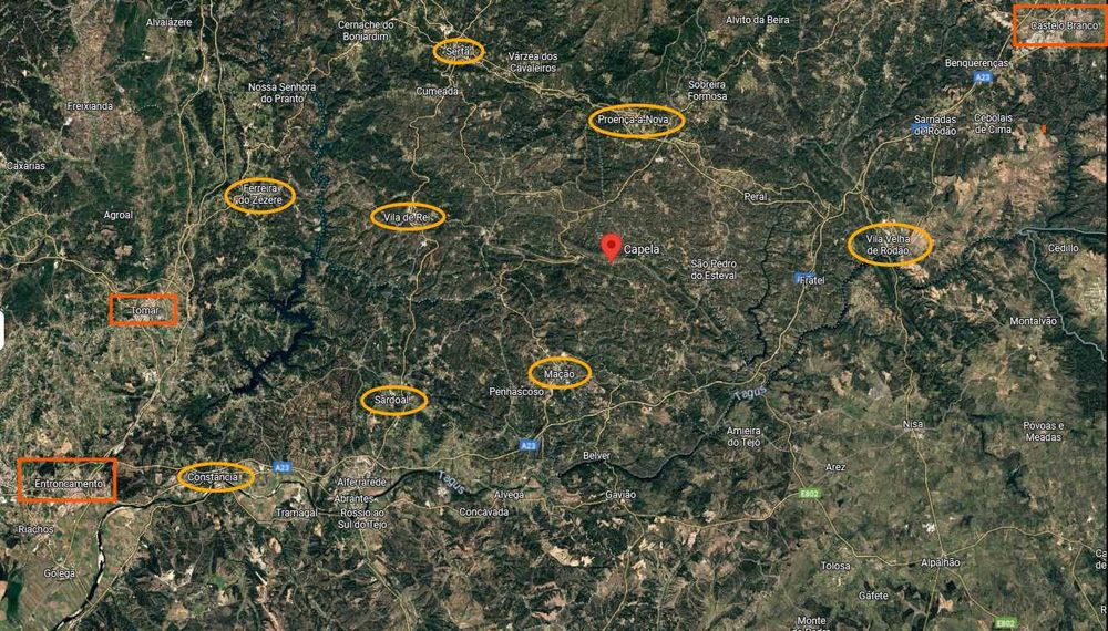 Terreno  perto da Praia Fluvial do Carvoeiro – Mação