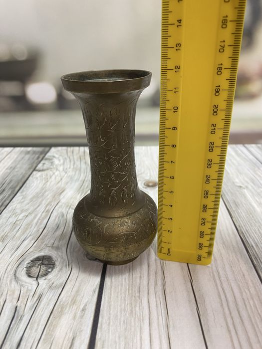 Вінтажні латунні вази, Індія, 12,5 см і 15 см