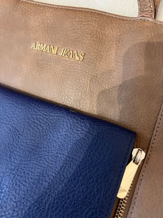 Torebka Armani Jeans shopper do reki na ramię duża