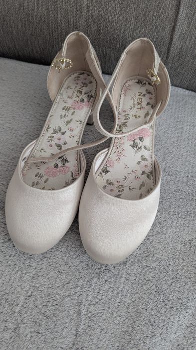 Buty ślubne perłowe next 38