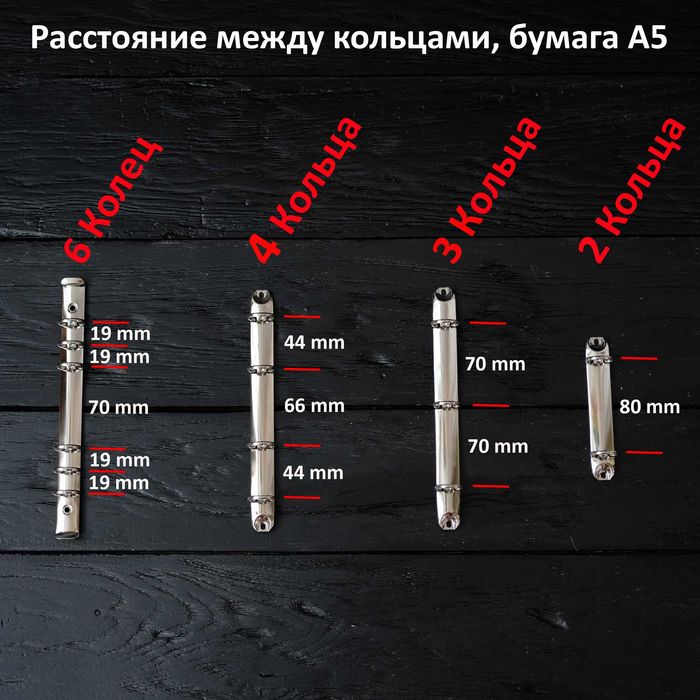 Блокнот органайзер на кольцах А5 Планировщик, Обложка, Планер из кожи