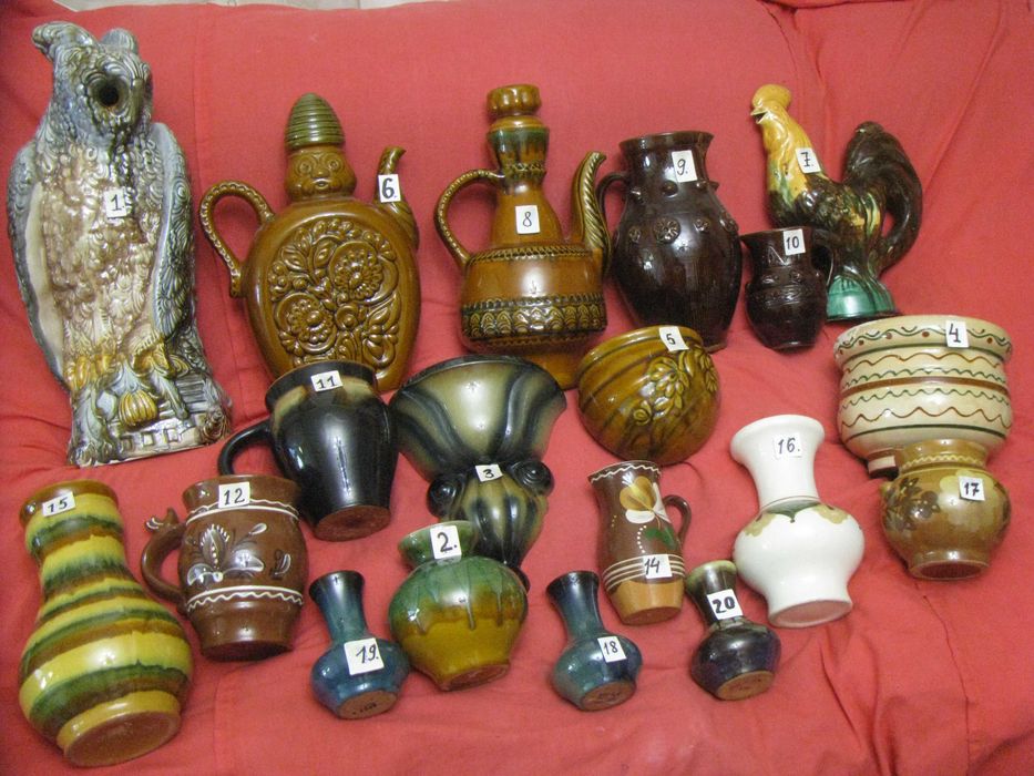 Коллекционная статуэтка - керамика майолика  - ссср.