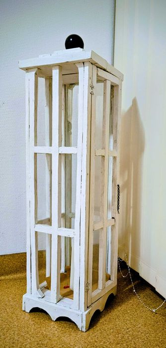 Lampion z drewna handmade