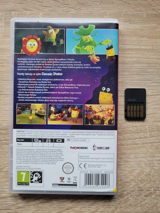 Spongebob Kanciastoporty Cosmic Shake Nintendo Switch