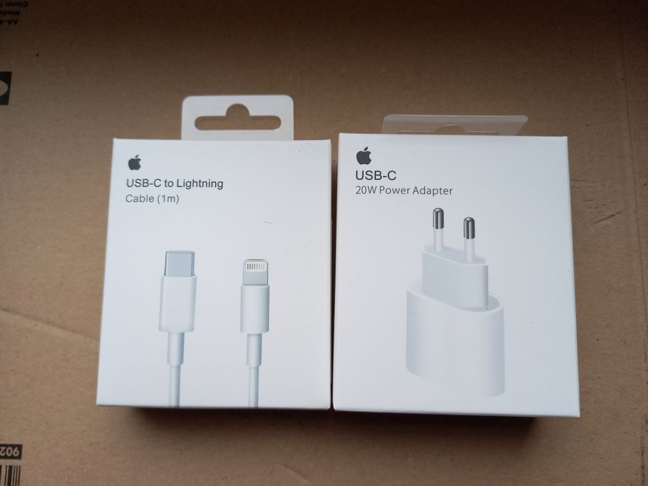 Kostka Zasilacz USB-C 20W Power Adapter Kabel USB-C to Lightning NOWE