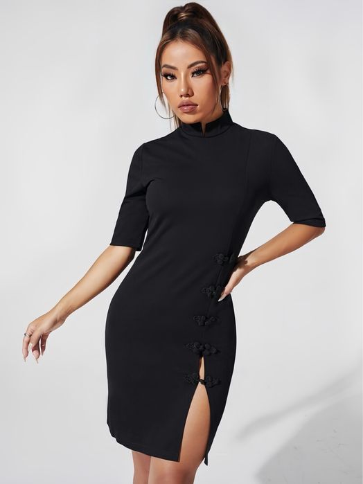 Елегантна чорна сукня-футляр shein - s розмір