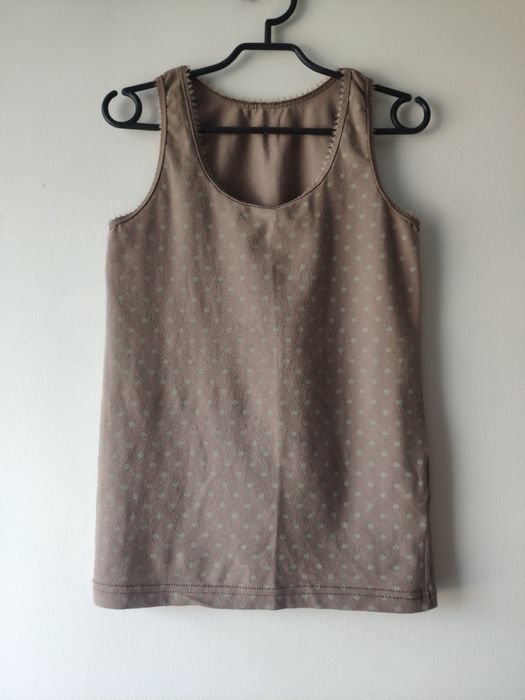Koszulka bluzka na ramiączkach * khaki * 122