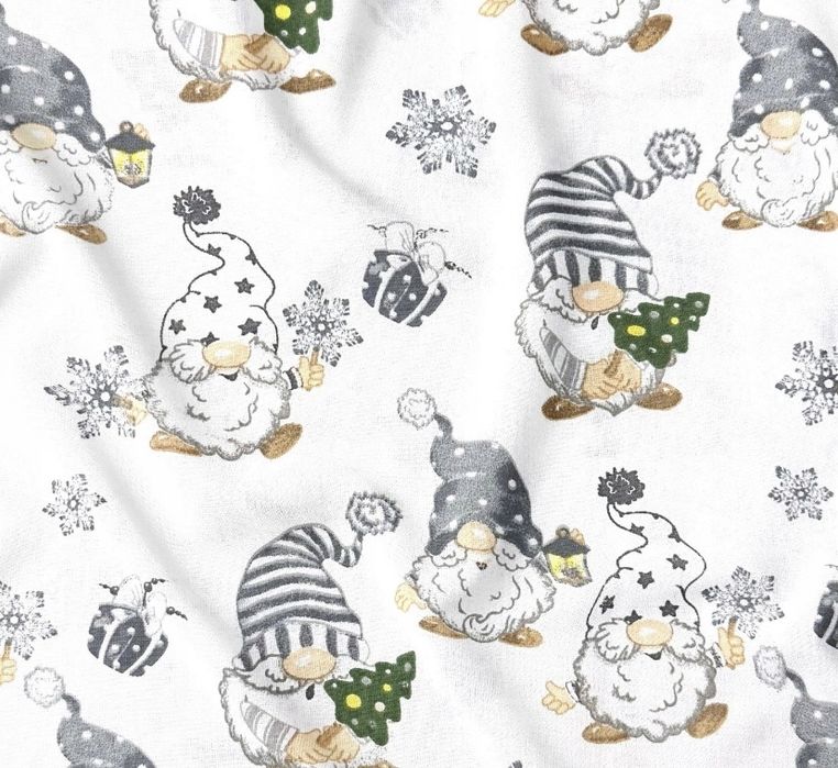 Bieżnik świąteczny w krasnale dekoracja stołu 200x55 na prezent