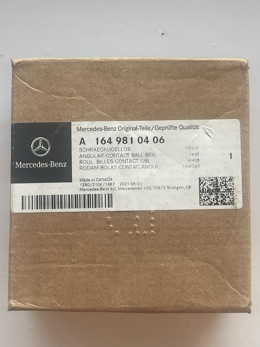 Підшипник ступиці мерседес A1649810406 , ML164
