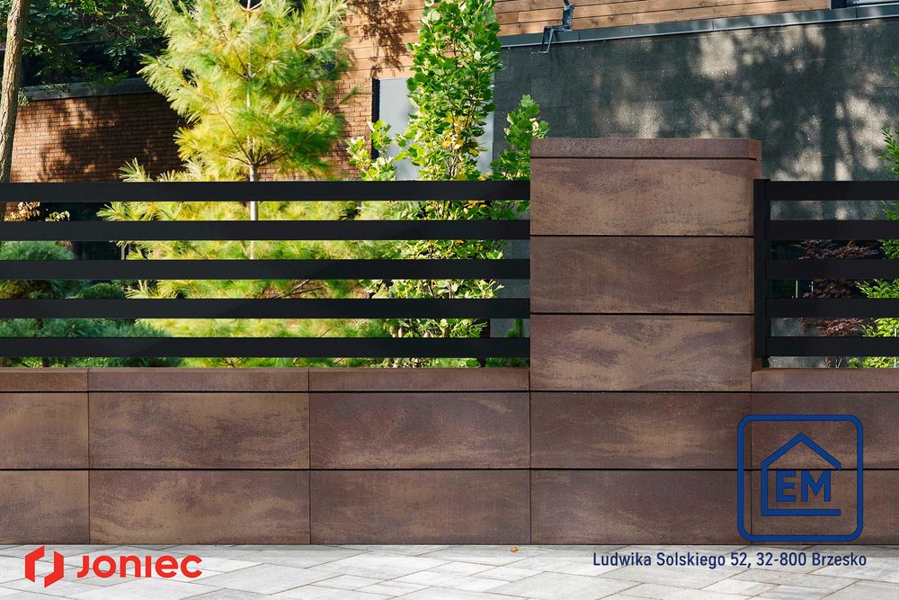 Pustaki ogrodzeniowe JONIEC - ROMA MEGA - RM19 - nowoczesna forma