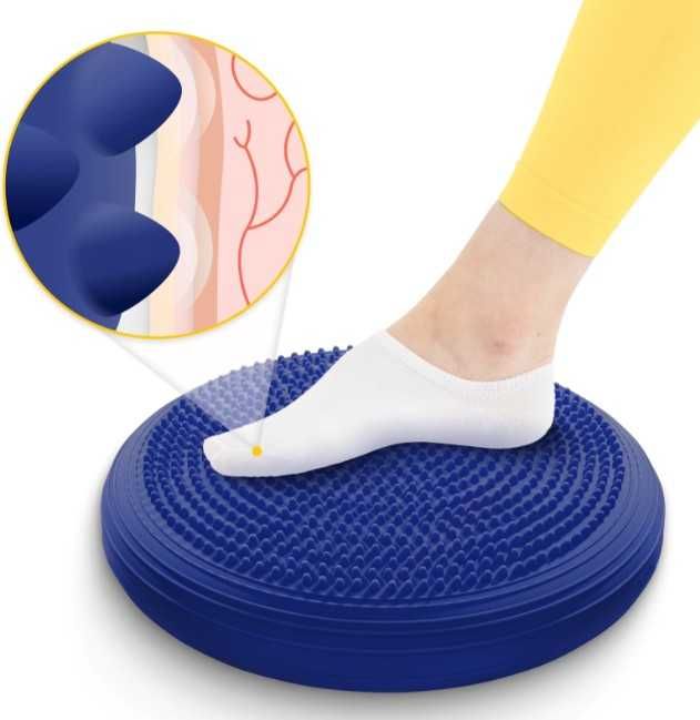 Poduszka sensomotoryczna 4FIZJO MED+ GRANATOWA + Pompka GRATIS !!!