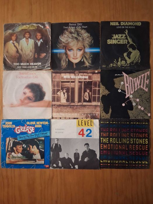Vinil singles antigos anos 80