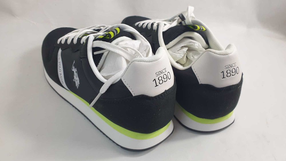 Buty Męskie U.S. Polo Assn. Sneakersy Lekkie NOBIL009-BLK 43