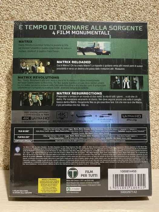 4K UHD Blu-ray Матрица: Квадрология с переводом.
