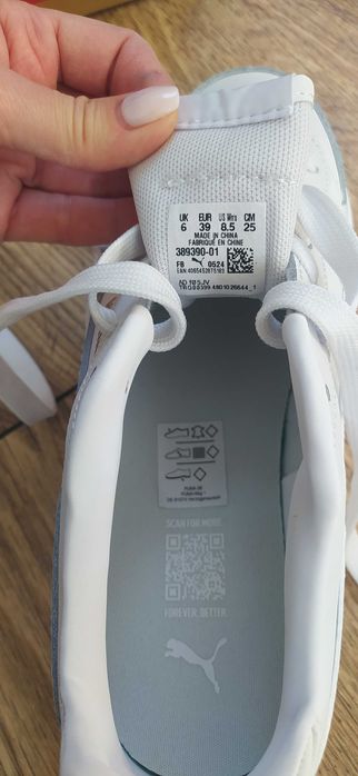 Sneakersy buty Puma r.39 damskie białe