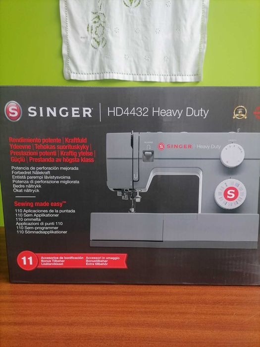 Máquina de costura SINGER HD4432 CINZA-NOVAS